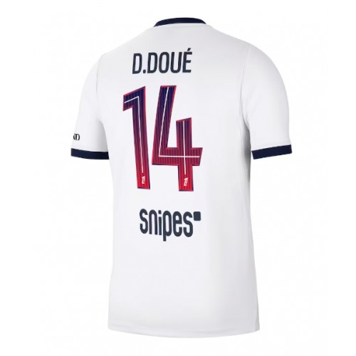 Stroje piłkarskie Paris Saint-Germain Desire Doue #14 Koszulka Wyjazdowej 2026-27 Krótki Rękaw